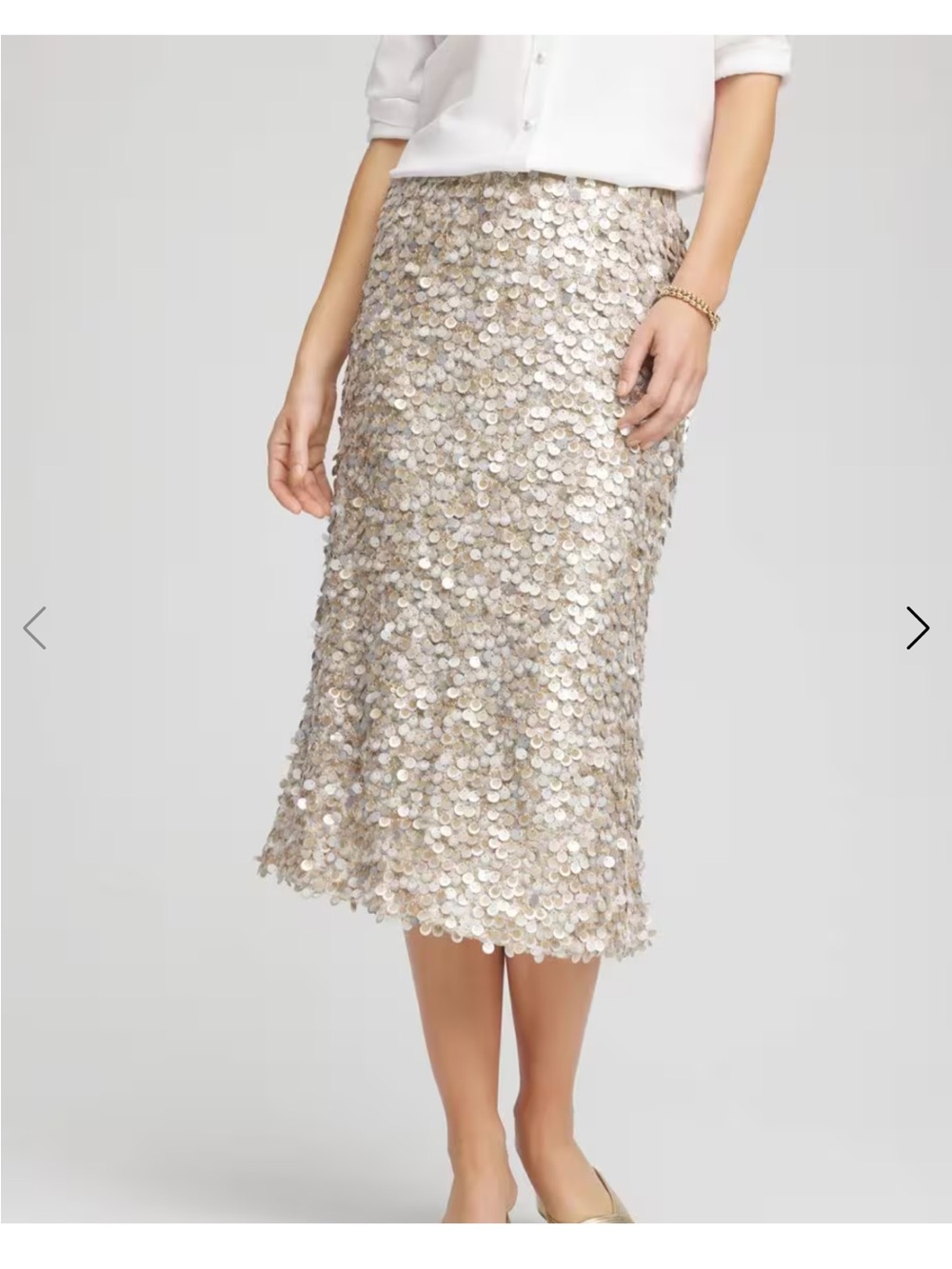 NWT Chicos Sequins party pencil skirt
